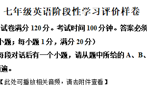 江苏省镇江市句容市2024-2025学年七年级下学期期末考试英语试卷（含解析+听力音频）