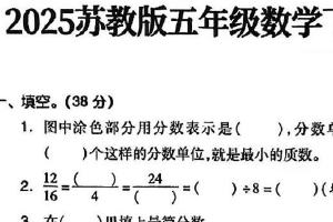 江苏省苏州市2024-2025学年五年级下学期期末数学测试卷（含答案）