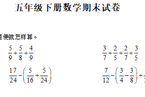 2024-2025学年江苏省徐州市新沂市苏教版五年级下册期末测试数学试卷（含解析）