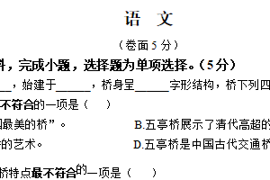 2024-2025学年江苏省扬州市部分区统编版六年级下册期末考试语文试卷（含解析）