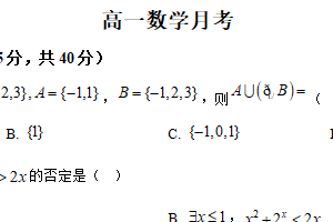 江苏省南京市第二十九中学2025-2026学年高一上学期1月月考数学试题（含解析）