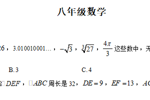 江苏省南京市第一中学2025–2026学年上学期八年级数学第一次月考试卷（含解析）
