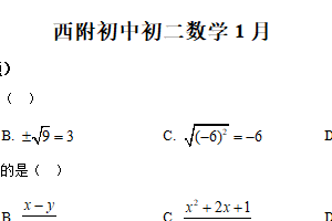 江苏省苏州市园区西安交通大学苏州附属中学2025-2026学年上学期八年级数学11月月考试卷（含解析）