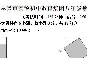 江苏省泰州市泰兴市实验初中教育集团泰师分校2025-2026学年八年级上学期10月月考数学试题（含解析）
