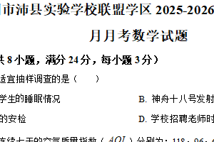 江苏省徐州市沛县实验学校联盟学区2025-2026学年八年级上学期12月月考数学试题（含解析）