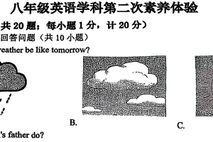 江苏省扬州江都实验初中2025-2026学年八年级上学期第二次月考试卷（无答案）