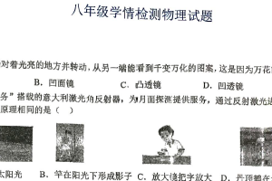 江苏省徐州市沛县实验学校联盟学区2025-2026学年八年级上学期12月月考物理试题（无答案）