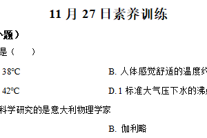 江苏省苏州工业园区星湾学校2025-2026学年八年级上学期11月月考物理检测试题（含解析）