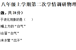江苏省徐州市沛县五中联盟学区2025-2026学年八年级上学期12月月考物理试题（含解析）