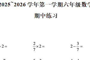 2025-2026学年江苏省常州市新北区苏教版六年级上册期中测试数学试卷（含解析）