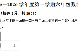 2025-2026学年江苏省镇江市句容市苏教版六年级上册期中素养测试数学试卷（含解析）